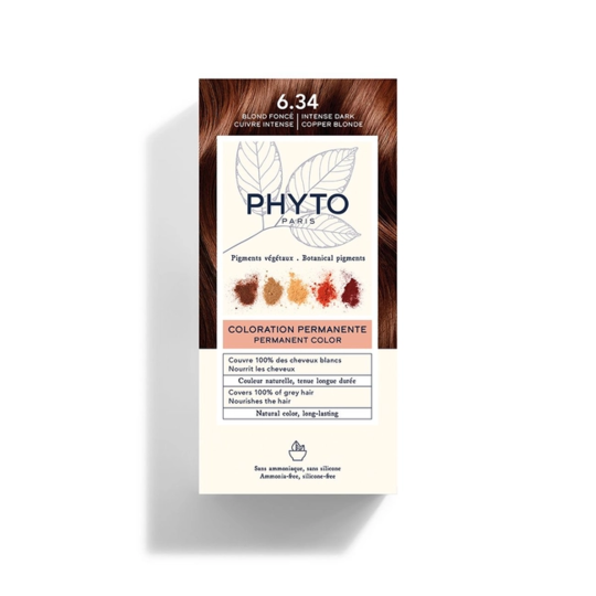 Phyto Coloration Kit Coloration Permanente 6.34 Blond Fonce Cuivre