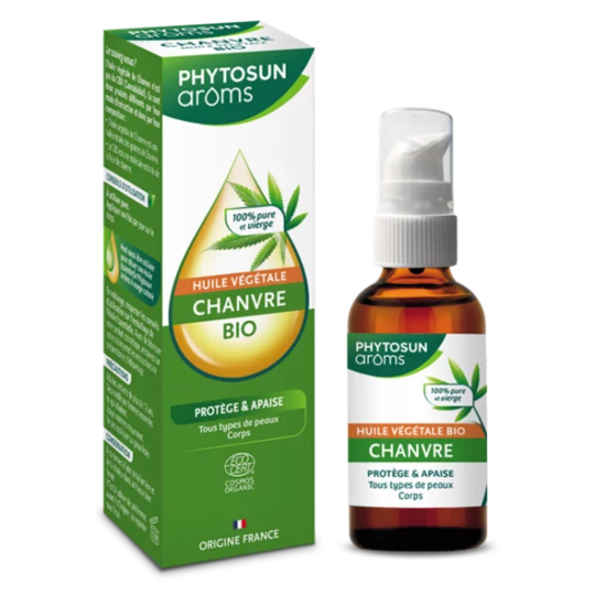 Phytosun Aroms Huile Vegetale Chanvre Bio Apaise Et Protege 50ml