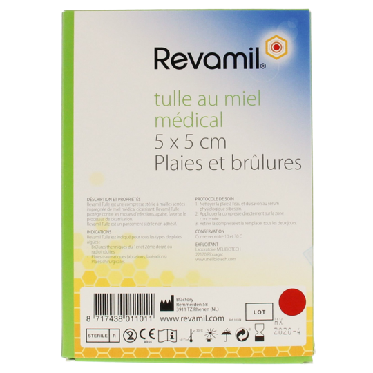 PANS REVAMIL TULLE MIEL 5X5CM 5