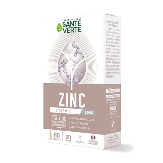 SANTE VERTE ZINC 15MG CPR 60