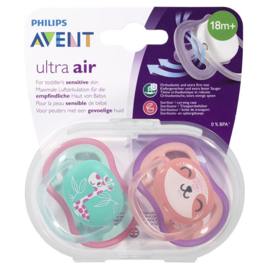SUCET AVENT ULT AIR MIX ANIM +18M.