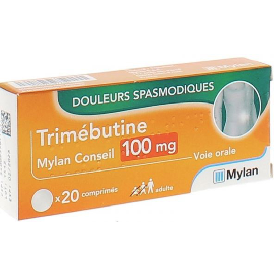 TRIMEBUTINE 100MG VTS CONS CPR 20