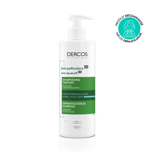 DERCOS DS SH A/PEL GRAS NORM 390ML