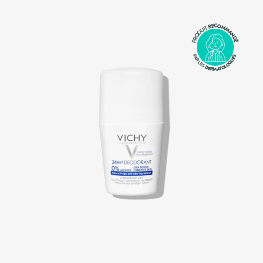 Vichy déodorant 24h sans sels d'aluminium 40 ml