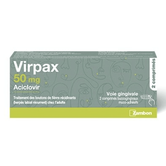 VIRPAX 50MG CPR BUCCOGINGIVAL 2