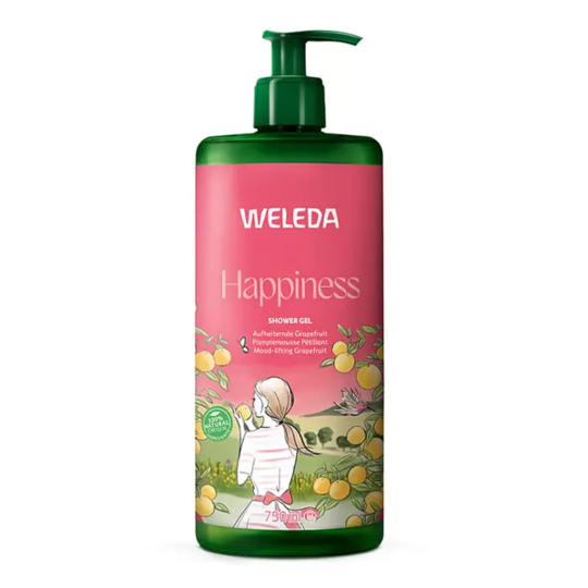WELEDA GEL DCH HAPPINESS PAMP750ML
