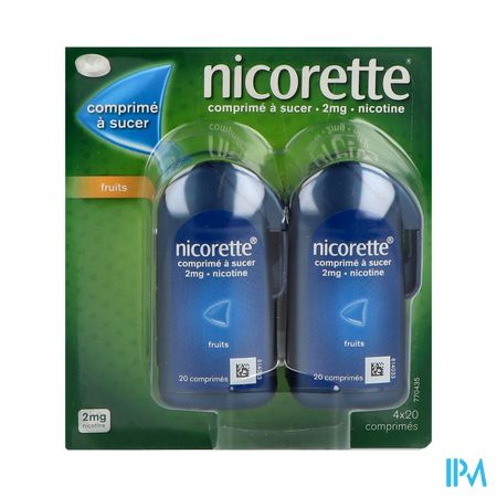 NICORETTE 2MG CPR SUC FRUIT TUB 80