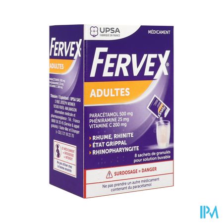 FERVEX ADULTES SACHET 8