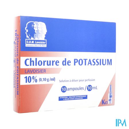 Lavoisier Potassium Chlorure 10% Solution Injectable 10ml 10