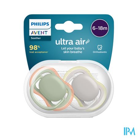 Avent Sucette Ultra Air Mixte Neutre 6/18mois