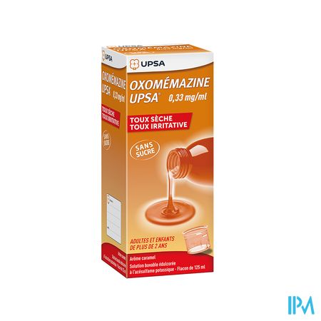 Oxomemazine Upsa 0mg33/ml Sans Sucre Solution Buvable 125ml