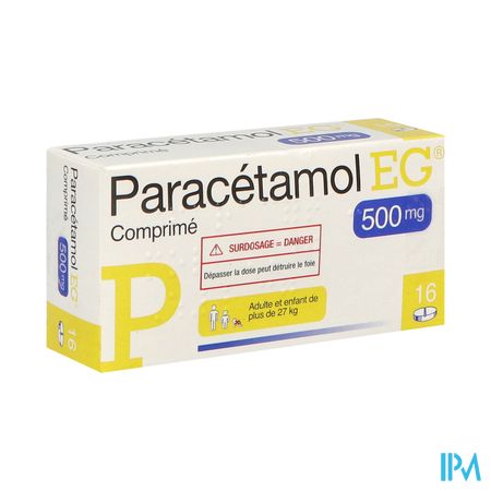 PARACETAMOL 500MG EG CPR 16