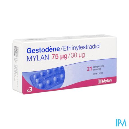 Gestodene Ethinylestradiol Viatris 75mcg/30mcg Comprime 21 X3
