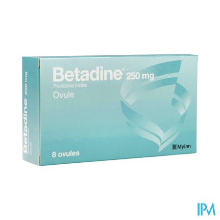 BETADINE 250MG OV B/8
