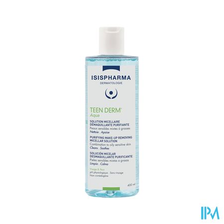 TEEN DERM AQUA SOL MICEL PURI400ML