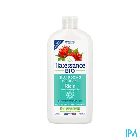Natessance Bio Shampooing Fortifiant Ricin Keratine Vegetale 10l