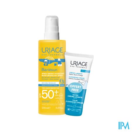 Uriage Bariesun Spray Enfant Hydratant Spf50+ 200ml + Bb Creme Lav 50ml