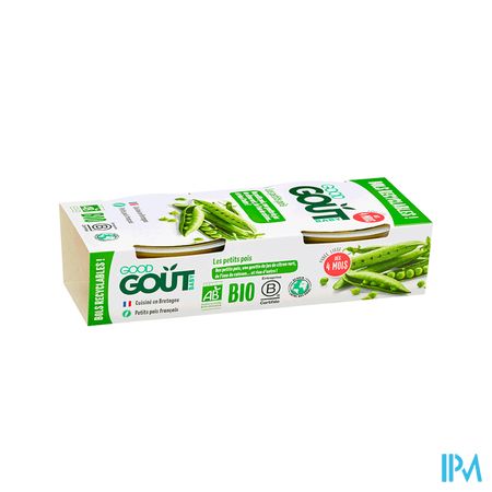 Good Gout Baby Bols Petits Pois Bio 120g X2