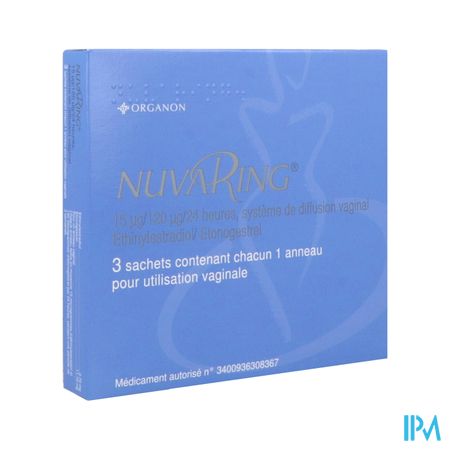 Nuvaring 15mcg/120mcg/24h Systeme De Diffusion Vaginal 3