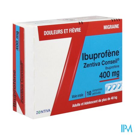 IBUPROFENE 400MG ZTV CONS 10