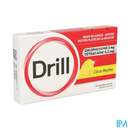 Drill Citron Menthe Pastille A Sucer 24