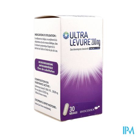 ULTRA LEVURE 200MG FL GELULE 30