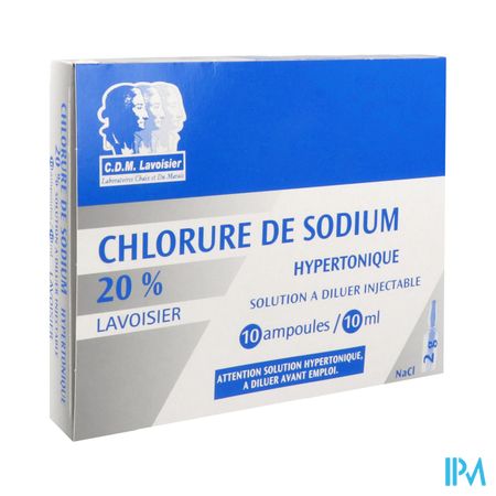 Lavoisier Sodium Chlorure 20% Solution Injectable 10ml 10