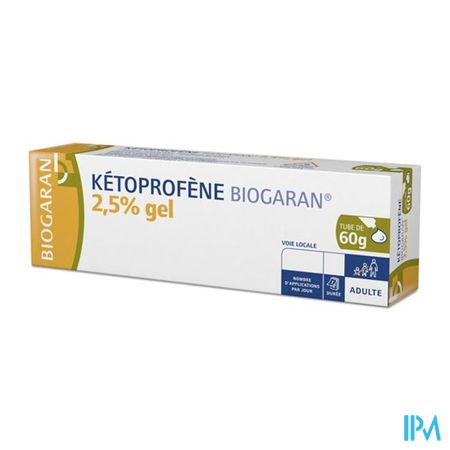 Ketoprofene Biogaran 2.5% Gel 60g