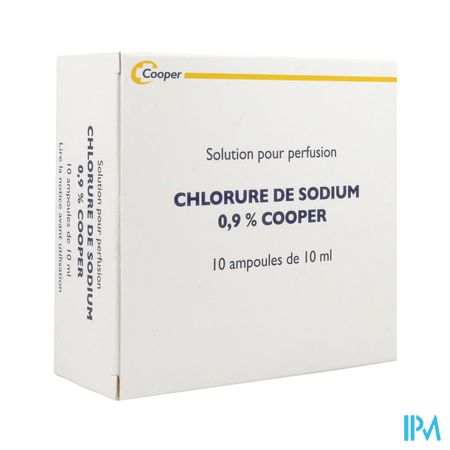 Cooper Sodium Chlorure 0.9% Solution Injectable 10ml 10