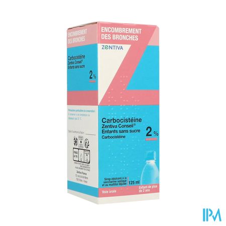 CARBOCISTEINE 2% ZTV SP S/S 125ML