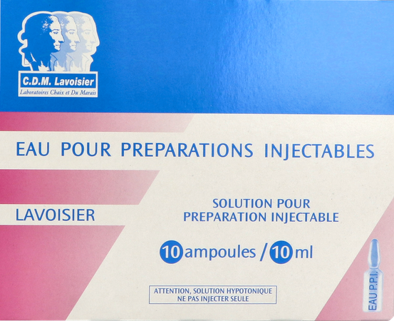 Lavoisier Eau Ppi Solution Injectable Ampoule 10ml 10