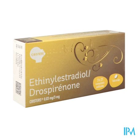 Ethinylestradiol Drospirenone Cristers 0mg03/3mg Comprime 21 X3