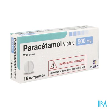 PARACETAMOL 500MG VIATRIS CPR 16