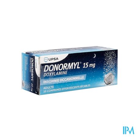 Donormyl 15mg Comprime Effervescent Secable 10
