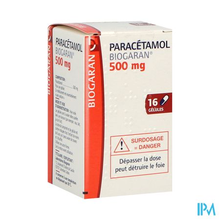 PARACETAMOL 500MG BIOGAR GEL FL 16