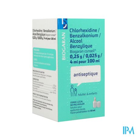 CHLORHEX/BENZ/ALCOOL BGR CONS 50ML