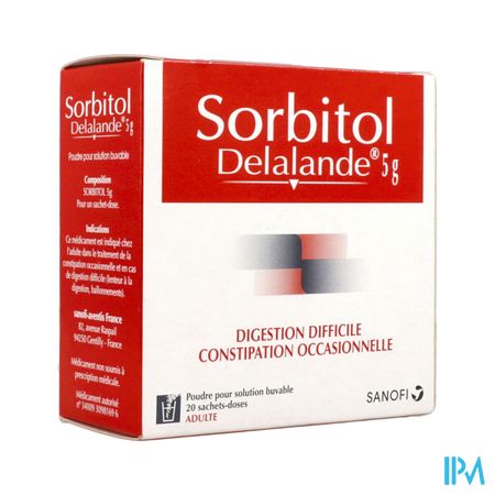 SORBITOL DELALANDE 5G SACHET 20