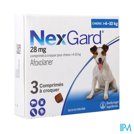 NEXGARD CHIEN M 4-10KG CP 3