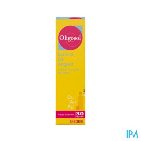 Oligosol Cuivre Or Colloidal Argent Solution Buvable 60ml