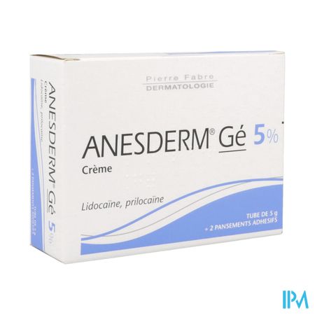 Anesderm 5% Creme 5g + 2 Pansements Adhesifs — Pharmacie Européenne 24/24 by Nexum