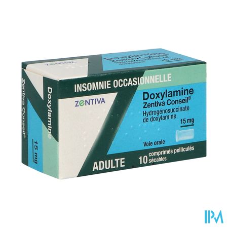 Doxylamine Zentiva Conseil 15mg Comprime Secable 10