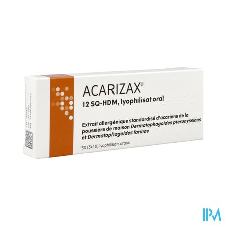 Acarizax 12 Sq-hdm Lyophilisat Oral 30 — Pharmacie Européenne 24/24 by Nexum