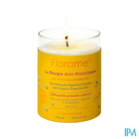 Florame Antimoustique Bougie Bio 170g