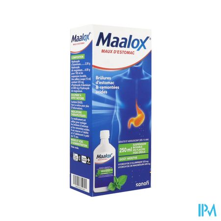 MAALOX MAUX ESTOMAC FL 250ML