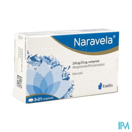 Naravela 250mcg/35mcg Comprime 21 X3