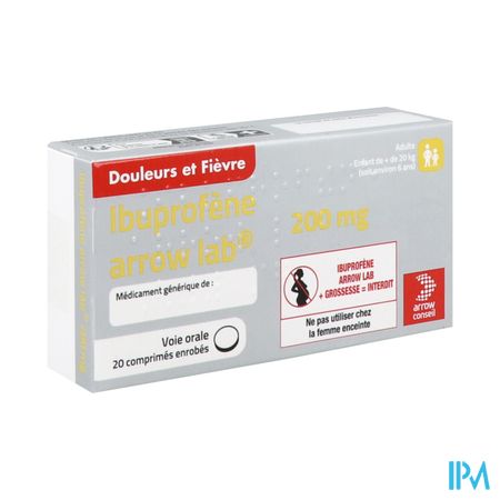 Ibuprofene Arrow Lab 200mg Comprime 20
