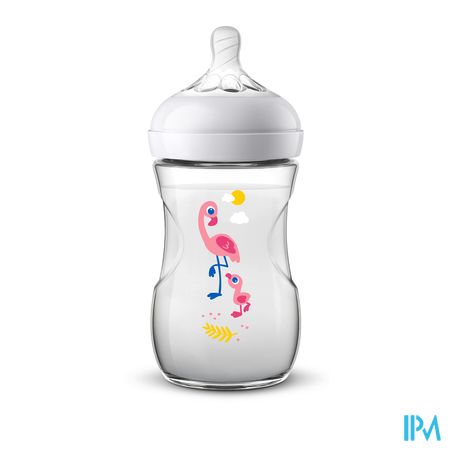 BIB AVENT NATURAL PP 260ML FLAMANT