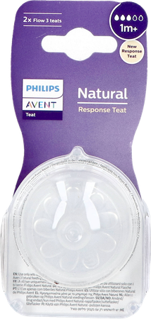 TETINE AVENT NAT RESPONSE T3 X2