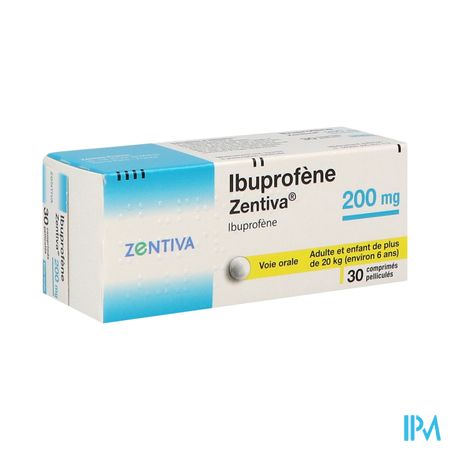 IBUPROFENE 200MG ZENTIVA CPR 30