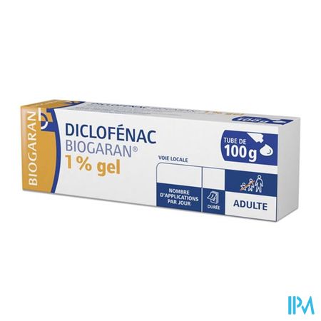 DICLOFENAC 1% BIOGARAN GEL TUB100G